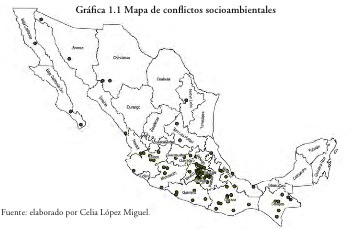 Mapa Conflictos socioambientales